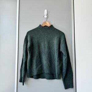 Uniqlo Forest Green Cowl Neck Sweater